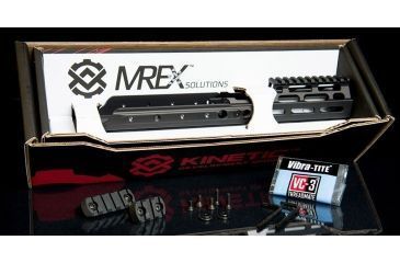 Image of Kinetic Development Group MREX MLOK 6.5 - Modular Receiver Extension, Includes rail, two picattiny rail sections, screw/wrench kit, Black MRX5-020