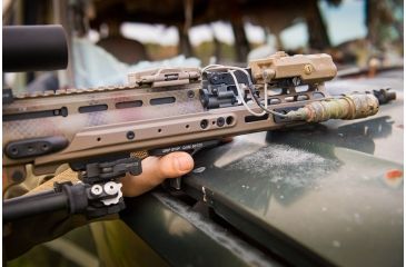 Image of Kinetic Development Group MREX MLOK 6.5 - Modular Receiver Extension, Includes rail, two picattiny rail sections, screw/wrench kit, Black MRX5-020