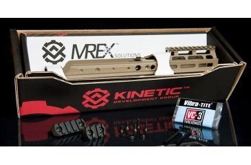Image of Kinetic Development Group MREX MLOK 6.5 - Modular Receiver Extension, Includes rail, two picattiny rail sections, screw/wrench kit, FDE MRX5-120