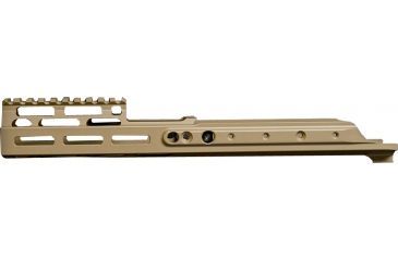 Image of Kinetic Development Group MREX MLOK 6.5 - Modular Receiver Extension, Includes rail, two picattiny rail sections, screw/wrench kit, FDE MRX5-120