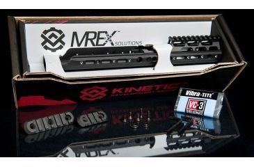 Image of Kinetic Development Group MREX Modular 6.5 - Modular Receiver Extension, Includes rail, two picattiny rail sections, screw/wrench kit, Black MRX5-010