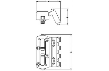 Image of Kinetic Development Group Kinect MLOK Universal Offset Mount, Black KIN5-135