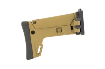 Image of Kinetic Development Group Kinetic SAS Magpul ACR Enhanced Stock w/ Adapter assembled for direct attachment to the SCAR rifle Platform, Magpul, Brown, SCP5-110