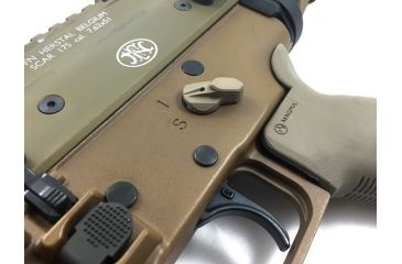 Image of Kinetic Development Group SCAR Talon Ambidextrous 45/90 Safety Selector, 2 Lever Kit, FDE SCP5-130
