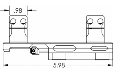 Image of Kinetic Development Group SIDELOK Cantilever Modular Mount Scope Rings, 34mm, SID5-141