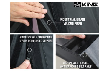 Image of King 4WD Replacement Soft Top With Tinted Upper Doors, TJ, Black Diamond, 14010135T