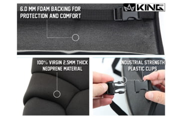 Image of King 4WD Seat Covers, Jeep Wrangler TJ 1997 - 2002, Neoprene, Black/Black, 11010701