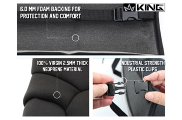 Image of King 4WD Seat Covers, Jeep Wrangler TJ &amp; LJ 2003 - 2006, Neoprene, Black/Black, 11010601