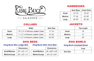 Image of King Buck Premium Leather Collar, Leather, S/M, KB-LTRC-LTR-S/M-1