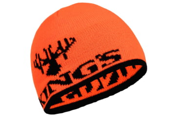 Image of King's Camo Kings Logo Knit Beanie - Men's, Blaze Orange, One Size, KSW-KBEANIE-BLZ