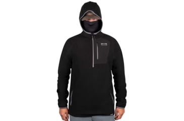 Image of Kings Camo XKG Covert 1/2 Zip Hoodie w/Face Mask - Mens, Black, 3XL, XKG4214-BLK-3XL