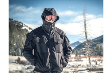 Image of KITANICA Winter Softshell Jacket - Mens, Black, Small, 403-BLK-SMA