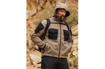 Image of KITANICA Winter Softshell Jacket - Mens, Flat Dark Earth, Small, 403-FDE-SMA