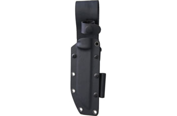 Image of Kizer Cutlery Bush Fixed Blade Knife, Bush Fixed Blade, 9in Overall, 5in Black 1095Hc Steel Blade, Black G10 Handle, Black Kydex Belt Sheath, Black, 1034A1