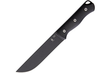Image of Kizer Cutlery Bush Fixed Blade Knife, Bush Fixed Blade, 9in Overall, 5in Black 1095Hc Steel Blade, Black G10 Handle, Black Kydex Belt Sheath, Black, 1034A1