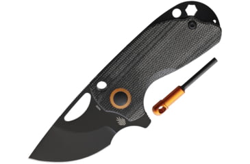 Image of Kizer Cutlery Catshark Micarta Folding Knife, Black, Black micarta handle, KIV2561N2