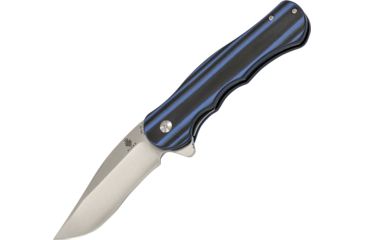 Image of Kizer Cutlery Dorado Linerlock Black/Blue Folding Knife,3.5in,Satin,Black and Blue,G10 Handle KIV4455A2