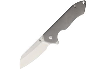 Image of Kizer Cutlery Guru Framelock Folding Knife,3in,S35VN Steel,Standard Edge,Satin,Gray Titanium Handle KI3504K2