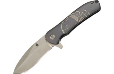 Image of Kizer Cutlery Hustler Titanium Framelock Folding Knife,3.625in,Anodized Titanium Handle KI5464A2