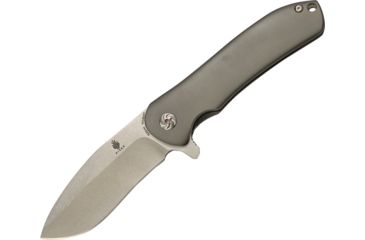 Image of Kizer Cutlery Hustler Titanium Framelock Folding Knife,3.625in,Gray,Titanium Handle KI5464A1