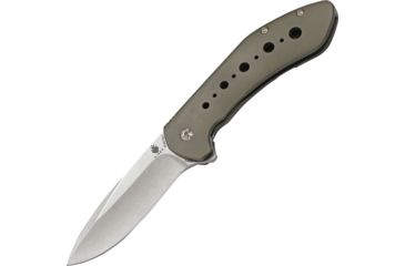 Image of Kizer Cutlery Kala Framelock Folding Knife,3.875in,S35VN Steel,Standard Edge,Stonewash,Gray,Titanium Handle KI4479