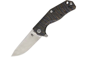 Image of Kizer Cutlery Kesmec Framelock Folding Knife,3.5in,Satin,Anodized Titanium Handle KI4461A1
