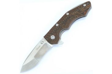 Image of Kizer Cutlery Ki4418 Folding Knife,4.1in,Red/Black G10,Satin Drop Point KI4418