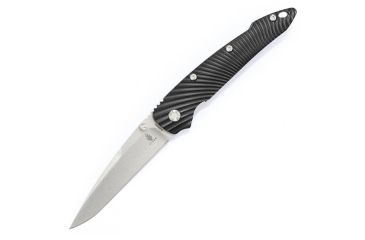 Image of Kizer Cutlery Ki4419A4 Folding Knife,4in,Black Aluminum,Satin Drop Point KI4419A4