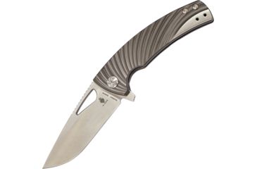 Image of Kizer Cutlery Kyre Framelock Folding Knife,3.5in,S35VN Steel,Standard Edge,Satin,Titanium Handle KI4484A1