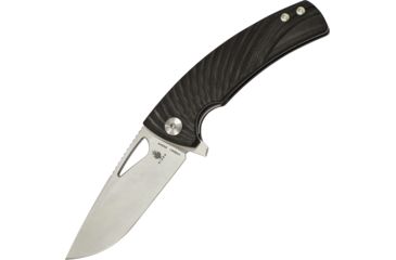 Image of Kizer Cutlery Kyre Linerlock Black Folding Knife,3.375in,Standard Edge,Satin,Black,G10 Handle KIV4484A1