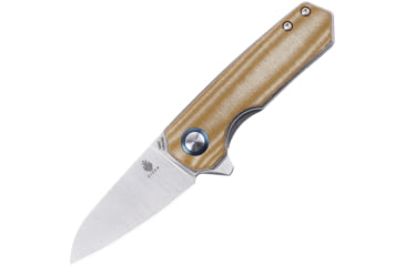 Image of Kizer Cutlery Lieb Linerlock Folding Knife, Brown, Brown micarta handle, V2541N4