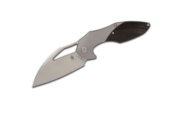 Image of Kizer Cutlery Megatherium 3.625in Flipper - CF/Ti - Stonewash Plain 4015533