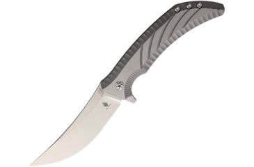 Image of Kizer Cutlery Nomad Framelock Folding Knife,4in,S35VN Steel,Standard Edge,Satin,Titanium Handle KI4482