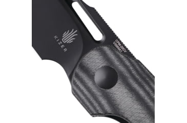 Image of Kizer Cutlery October Linerlock Blk Micarta