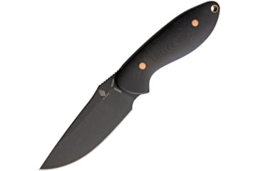 Image of Kizer Cutlery Sequoia Fixed Blade Knife, 7.88in Overall, 3.63in Black 1095Hc Steel Blade, Black G10 Handle, Black Kydex Belt Sheath, Black, 1022A1