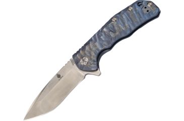Image of Kizer Cutlery Shoal Framelock Folding Knife,3.5in,Drop Point,Blue,Titanium Handle KI4469A2