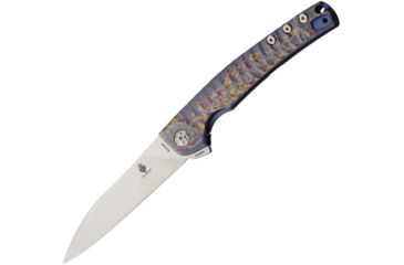 Image of Kizer Cutlery Splinter Framelock Folding Knife,3.375in,Gray,Aluminum Handle KI3457A2