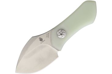 Image of Kizer Cutlery Thumbper Short G-10 Fixed Blade Knife, 2in, Stainless Steel, Standard Edge, Stonewash KI1013