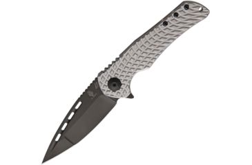 Image of Kizer Cutlery Yamakasi Framelock Folding Knife,3.5in,S35VN Steel,Standard Edge,Black,Gray,Titanium Handle KI4489