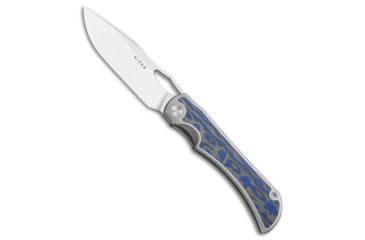 Image of Kizer Kizer Allure Liner Lock Knife Titanium + Vortex Micarta 3.5" Satin S45VN, Blue/Gray, CPM S45VN, adult, BHQ-227974