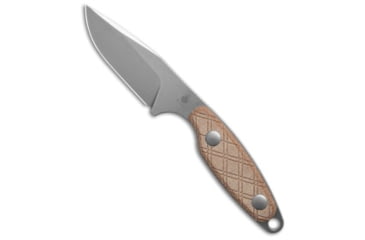 Image of Kizer Kizer Derek Sharon Muskrat Fixed Blade Knife Brown Micarta 3.1" Stonewash, Brown, 154CM, adult, BHQ-206170