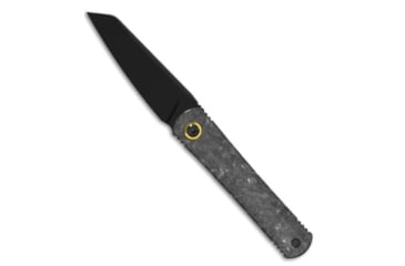 Image of Kizer Kizer Feist 3 Frame Lock Knife Matte DLC Ti &amp; Carbon Fiber 2.75" Matte DLC, Black, CPM S90V, adult, BHQ-233813