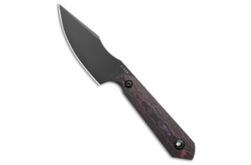 Image of Kizer Kizer Mini Harpoon Fixed Blade Knife FatCarbon 3" DLC 1040S9, Black/Purple, CPM S45VN, adult, BHQ-224682