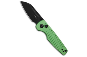 Image of Kizer Kizer Parakeet Button Lock Knife Green Aluminum 2.5" Black, Green, Nitro-V, adult, BHQ-213540