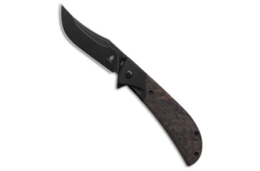 Image of Kizer Kizer Phoenix Liner Lock Knife Black /Gray/Orange Fat Carbon 3.5" Blk Ki4647A1, Black/Gray/Orange, CPM S35VN, adult, BHQ-189909