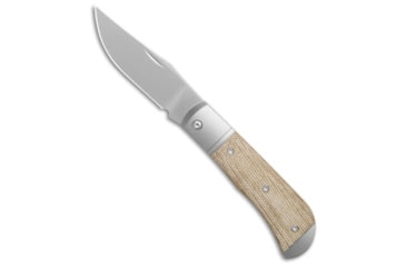 Image of Kizer Kizer Trestle Slip Joint Knife Ti + Brown Micarta 2.90" Satin, Brown/Gray, 14C28N, adult, BHQ-220801