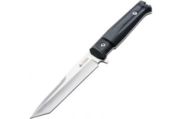 Image of Kizlyar Aggressor Tactical Fixed Blade Knife,6in,Satin D2 Tanto Blade,Black Kraton Handle KK0016