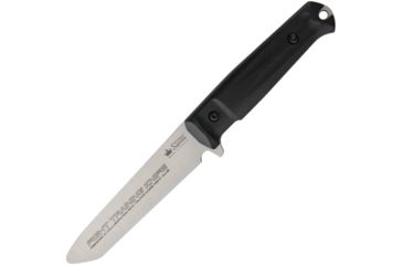 Image of Kizlyar Aggressor Trainer Fixed Blade Knife, 5.75in, Black Rubberized Handle KK0160, EDEMO1