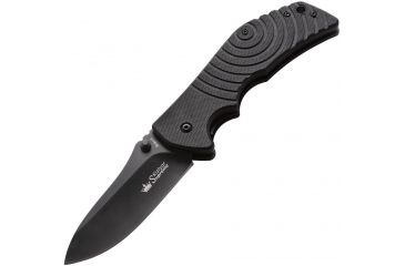 Image of Kizlyar Bloke X Folding Knife,3.875in,D2 Steel Standard Edge Wide Blade,Textured Black G-10 Handle KK0151