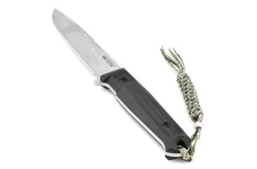 Image of Kizlyar Delta Tactical Echelon Fixed Blade Knife,6in,Satin D2 Steel Broad Tip Blade,Black Kraton Handle KK0209